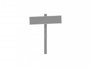 Wooden Signboard Model 3D