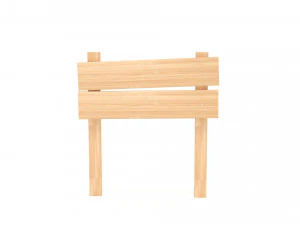 Wooden signboard 3D Model