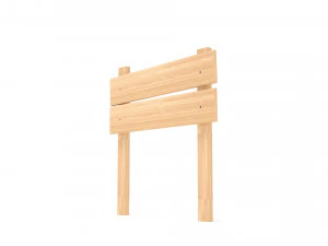 Wooden signboard 3D Model