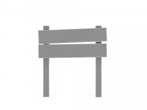 Wooden signboard 3D Model