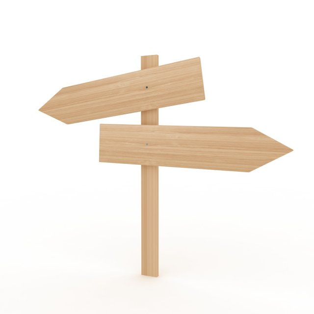 Wooden signboard 3D 모델 .c4d .max .obj .3ds .fbx .stl .blend 
