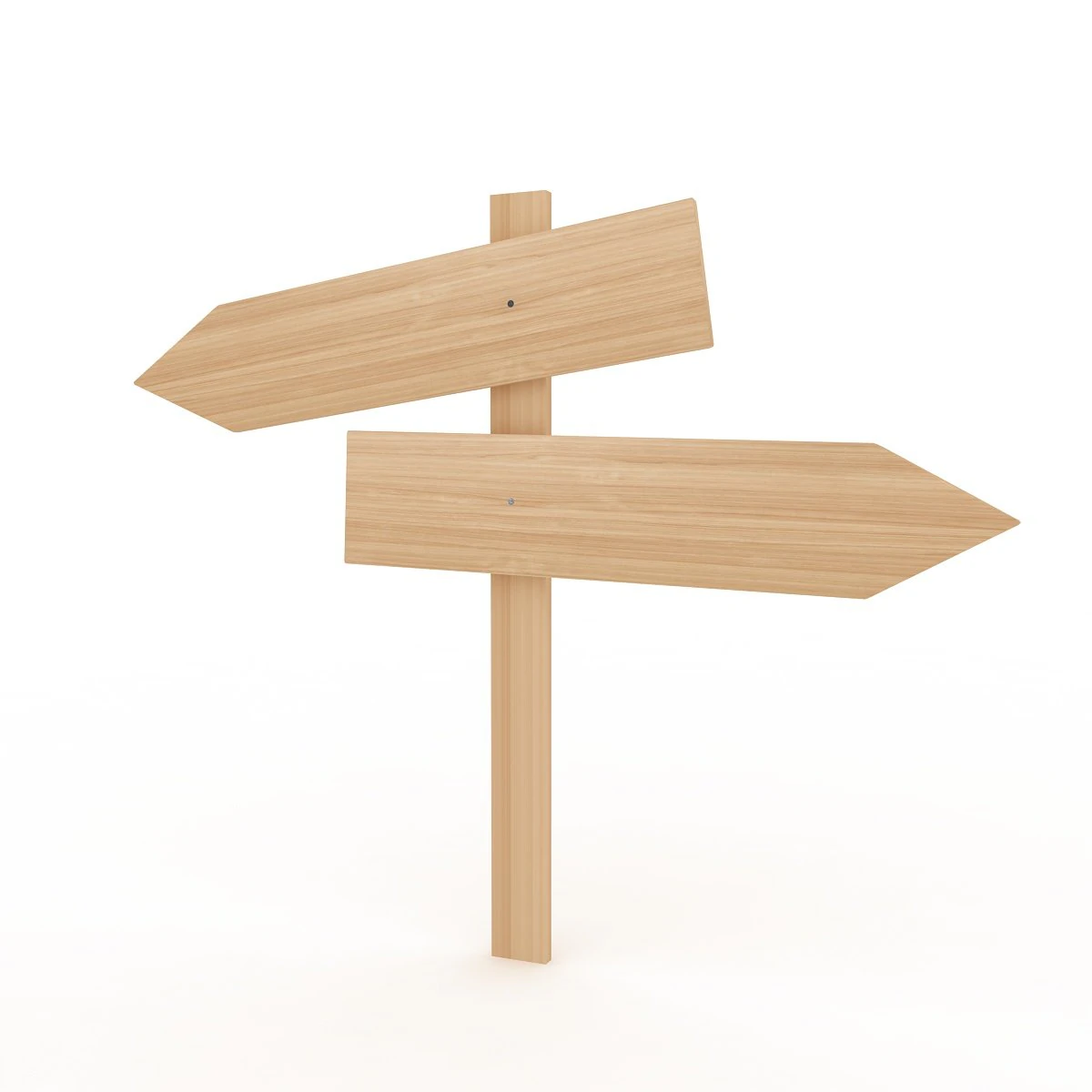 Wooden signboard 3D Model .c4d .max .obj .3ds .fbx .stl .blend 