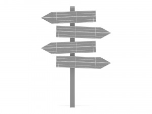 Wooden signboard Modelo 3D