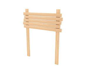 Wooden signboard 3D Model