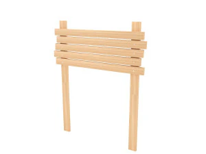 Cartello in legno Modello 3D