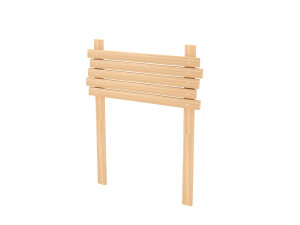 Wooden signboard 3D 模型