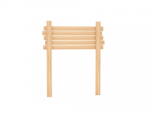 Wooden signboard 3D 模型