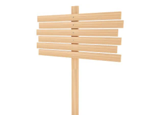 Holzschild 3D Modell