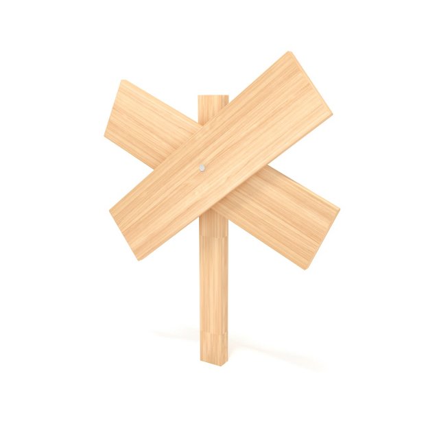 Wooden signboard Model 3D .c4d .max .obj .3ds .fbx .stl .blend 