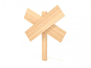 Wooden signboard 3D Model