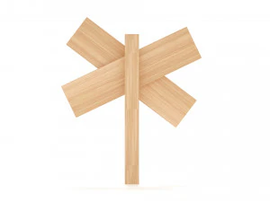 Wooden signboard 3D Model