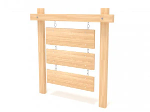 Wooden signboard 3D Model