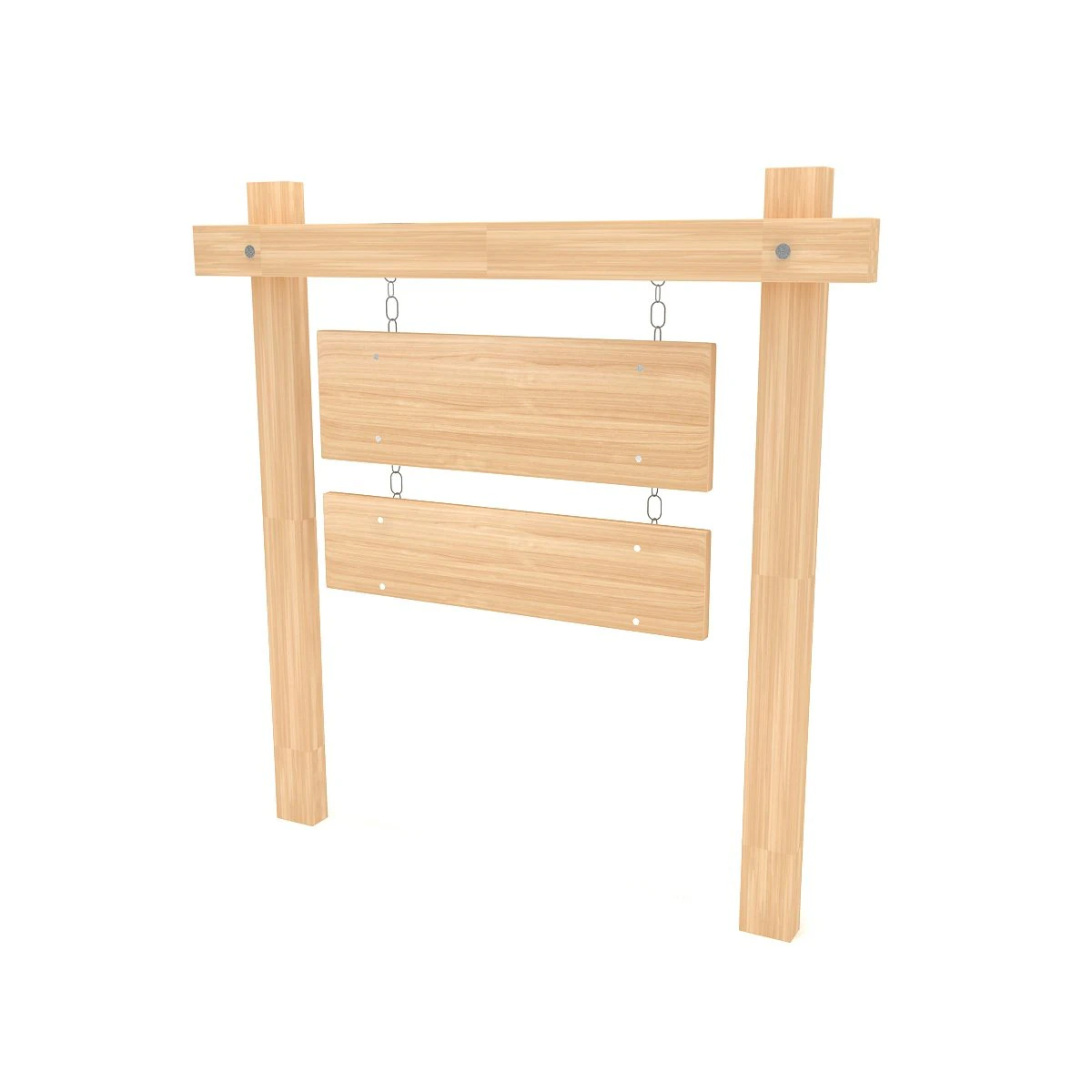 Wooden signboard 3D Model .c4d .max .obj .3ds .fbx .stl .blend