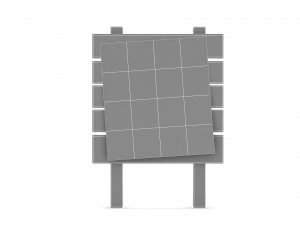 Wooden signboard 3D Model