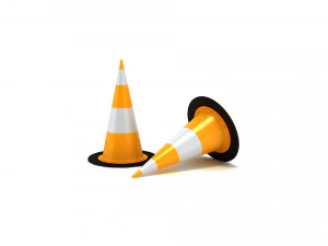 Traffic cones 2 3D Model