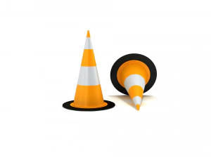 Traffic cones 2 3D Model