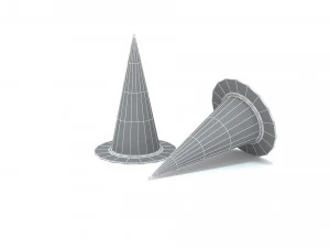 Traffic cones 2 3D Model