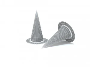 Traffic cones 2 3D Model
