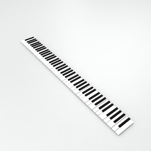 Piano Key 3D मॉडल .c4d .max .obj .3ds .fbx .stl .blend 