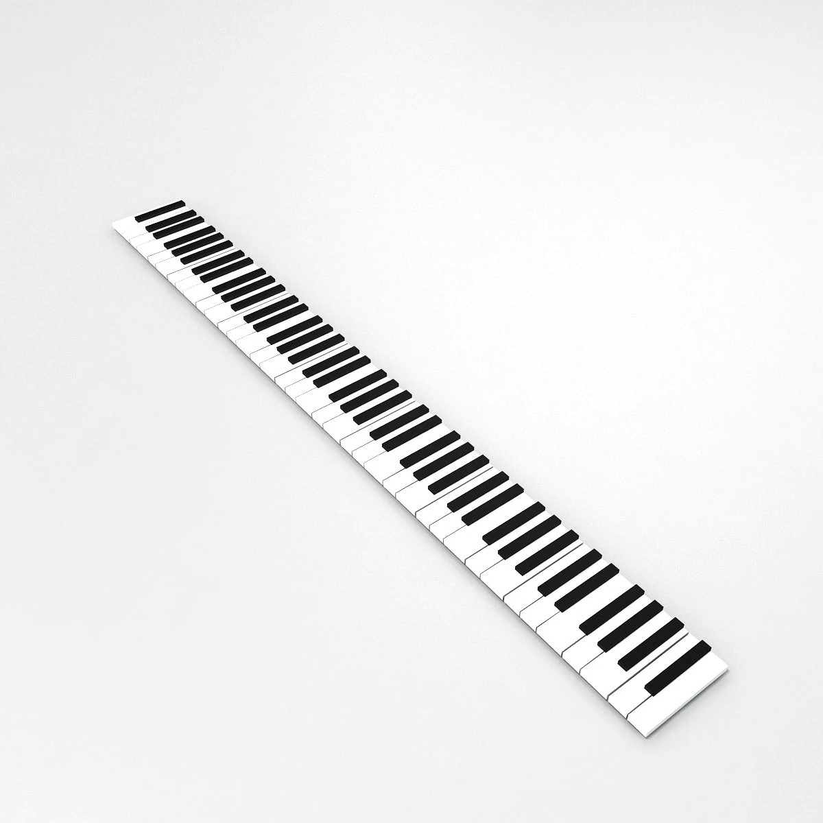 Piano Key 3D Model .c4d .max .obj .3ds .fbx .stl .blend