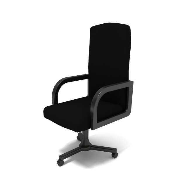 Office chair 3D Model .c4d .max .obj .3ds .fbx .stl .blend 