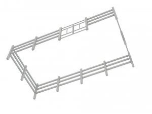 White fence 3D Model