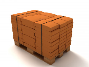 Cement Bags On Pallet 3D 모델