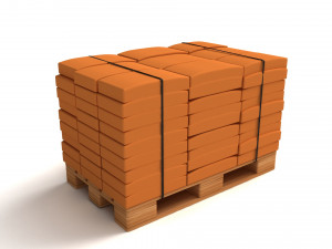 Cement Bags On Pallet 3D 모델