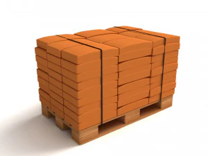 Cement Bags On Pallet 3D Model