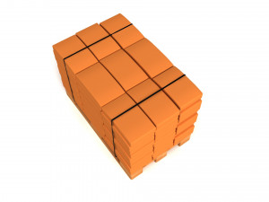 Cement Bags On Pallet 3D 모델