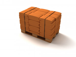 Cement Bags On Pallet 3D 모델