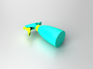 Spray bottle Modelo 3D