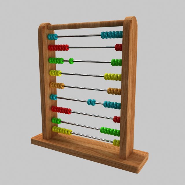 Abacus 3D 모델 .c4d .max .obj .3ds .fbx .stl .blend 