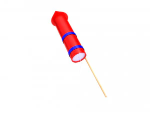 Firework Rocket 3D Model