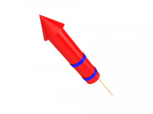 Firework Rocket 3D Model