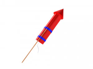 Firework Rocket 3D Model