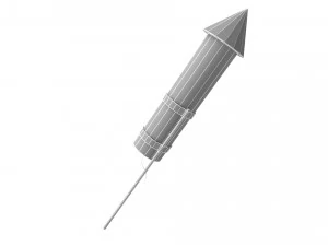 Firework Rocket 3D Model