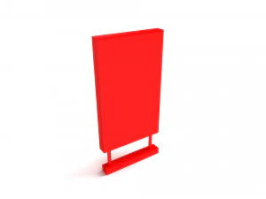 Red Billboard 3D Model