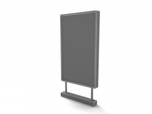 Red Billboard Model 3D