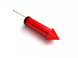 Fogo de artif&iacute;cio de foguete Modelo 3D