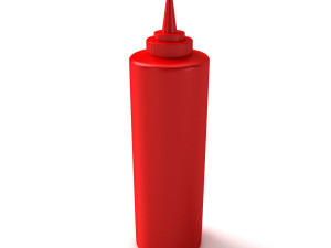 Ketchup Bottle Model 3D
