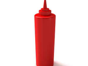 Garrafa de ketchup Modelo 3D