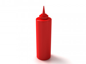 Ketchup Bottle Modelo 3D