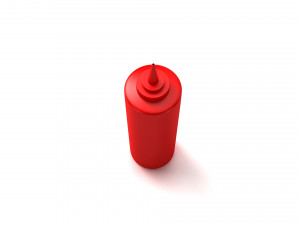 Ketchup Bottle Modelo 3D