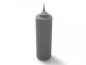 Ketchup Bottle 3 3D Model