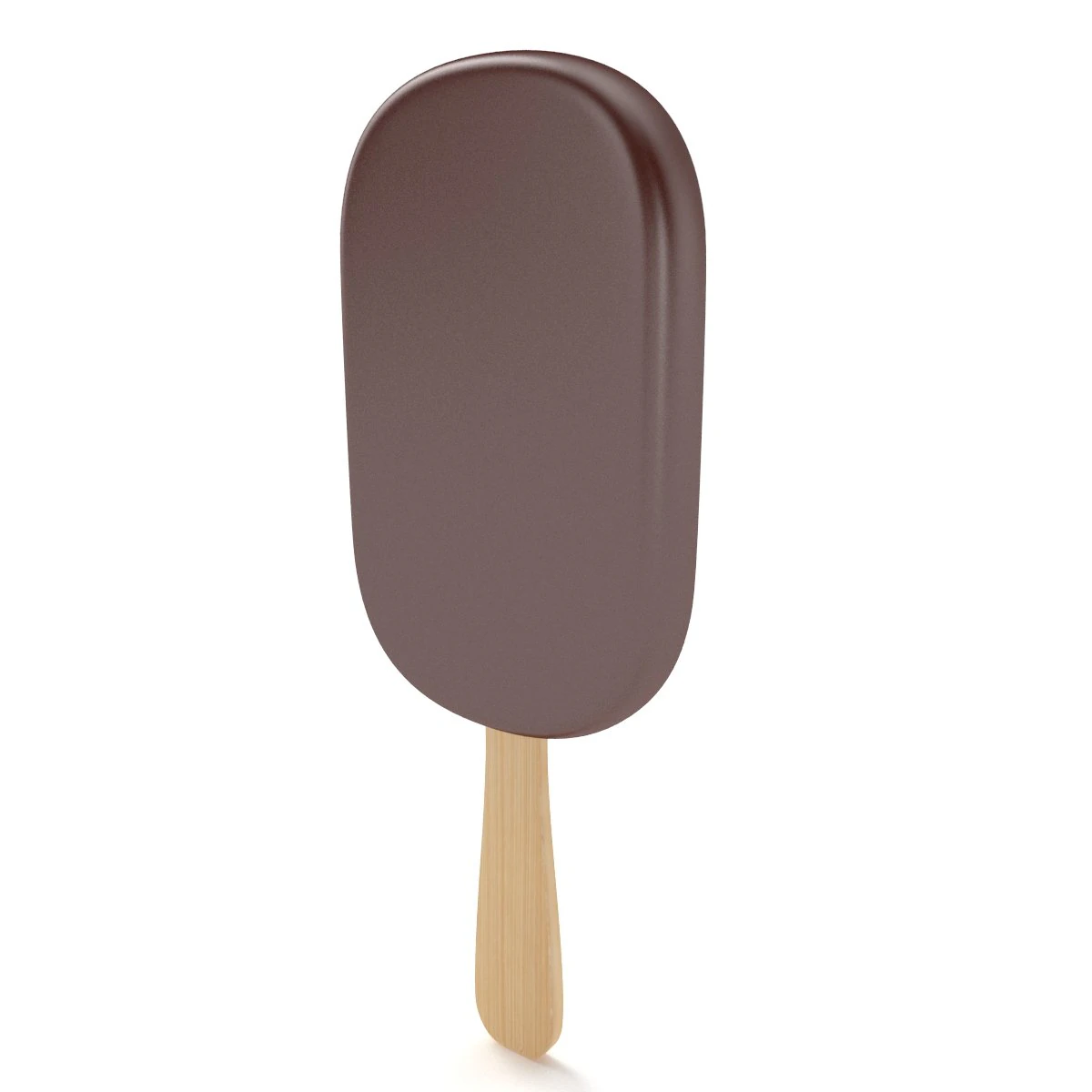 Ice Cream Bar - Chocolate 3D Model .c4d .max .obj .3ds .fbx .stl .blend 