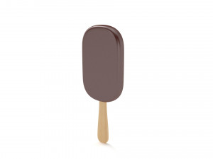 Ice Cream Bar - Chocolate Model 3D