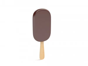 Ice Cream Bar - Chocolate 3D Model