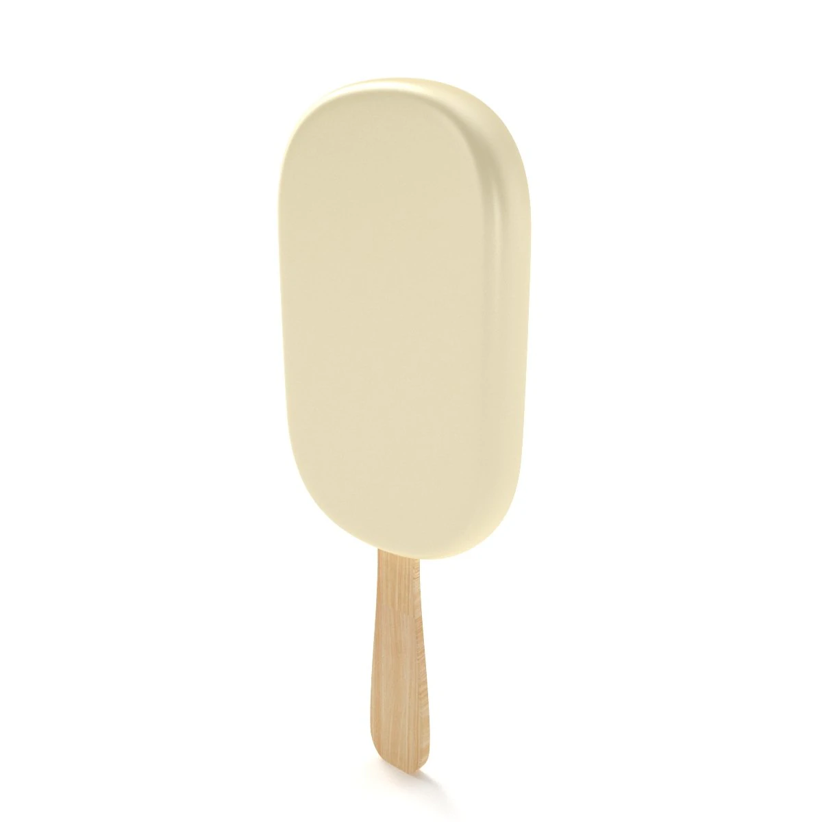 Ice Cream Bar - White 3D Model .c4d .max .obj .3ds .fbx .stl .blend 