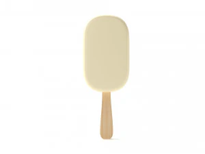 Ice Cream Bar - White 3D Model